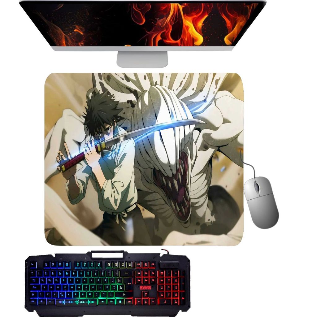 Mouse Pad gamer- Yuta Okkotsu - Rika Orimoto,