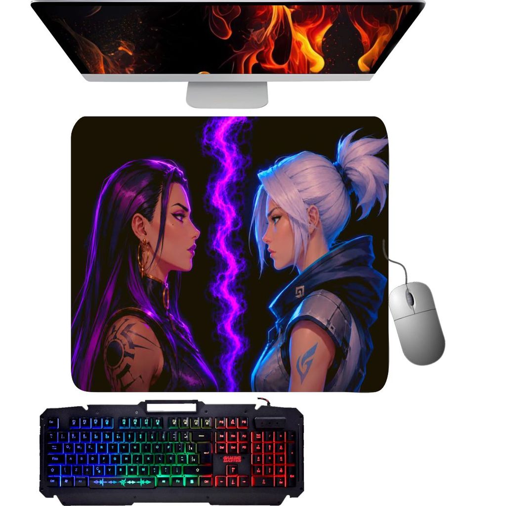 Mouse pad GAMER - Reyna VS Jett VALORANT