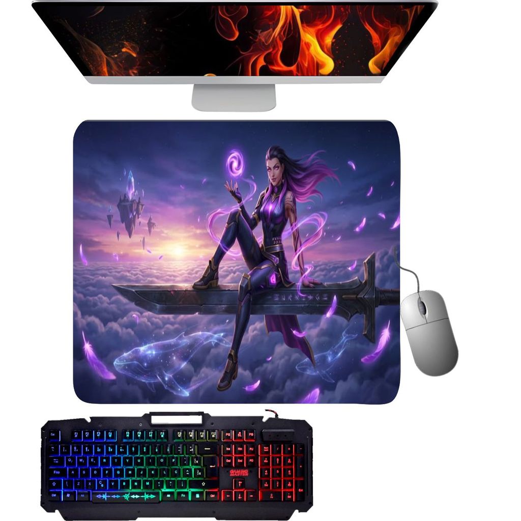 Mouse Pad gamer - Reyna Red Eyes VALORANT