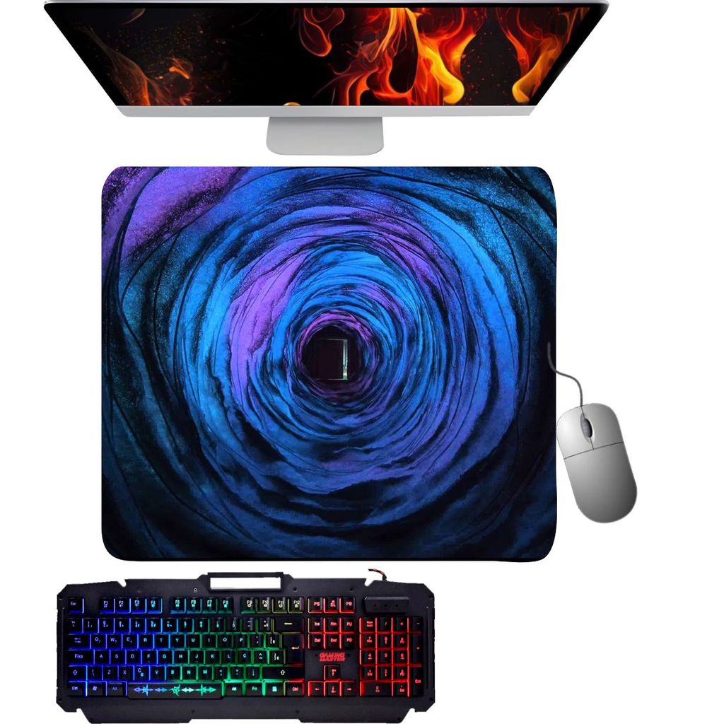 Mouse Pad gamer - Portal Mágico - coraline