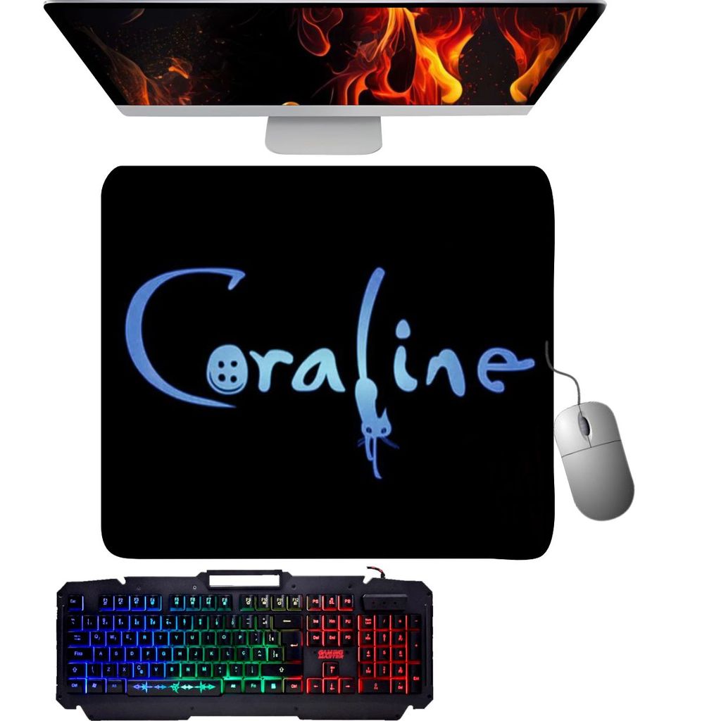 mouse pad gamer - Coraline.