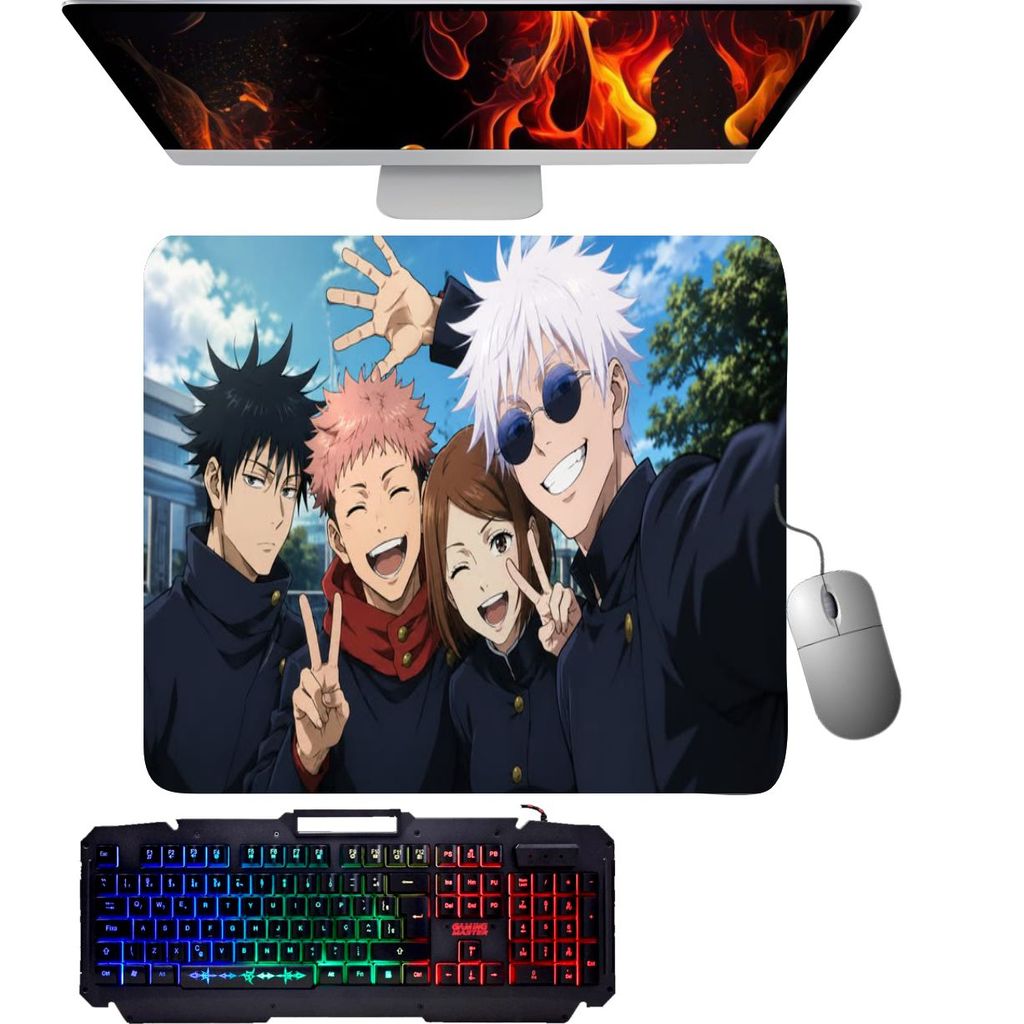 Mouse Pad Gamer - Jujutsu Friends