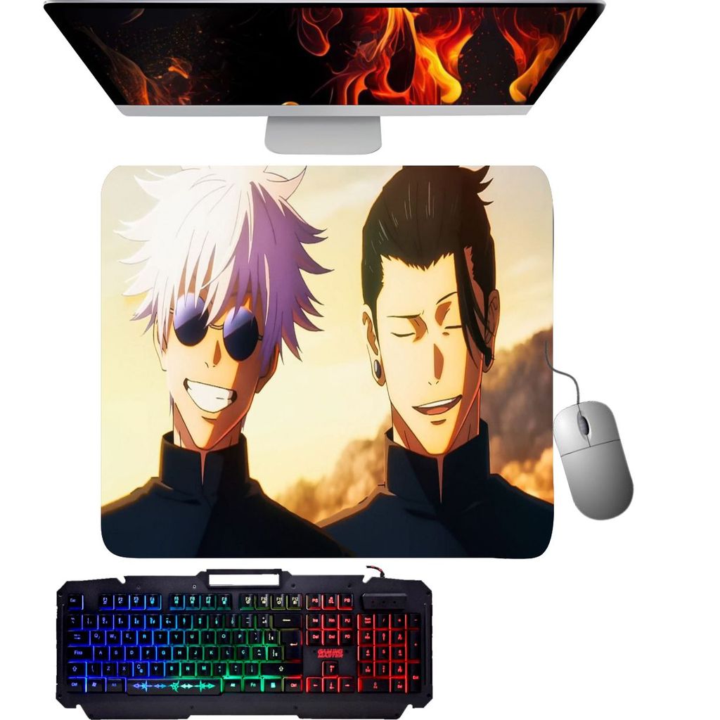 Mouse Pad gamer - Satoru Gojo e Suguru Geto