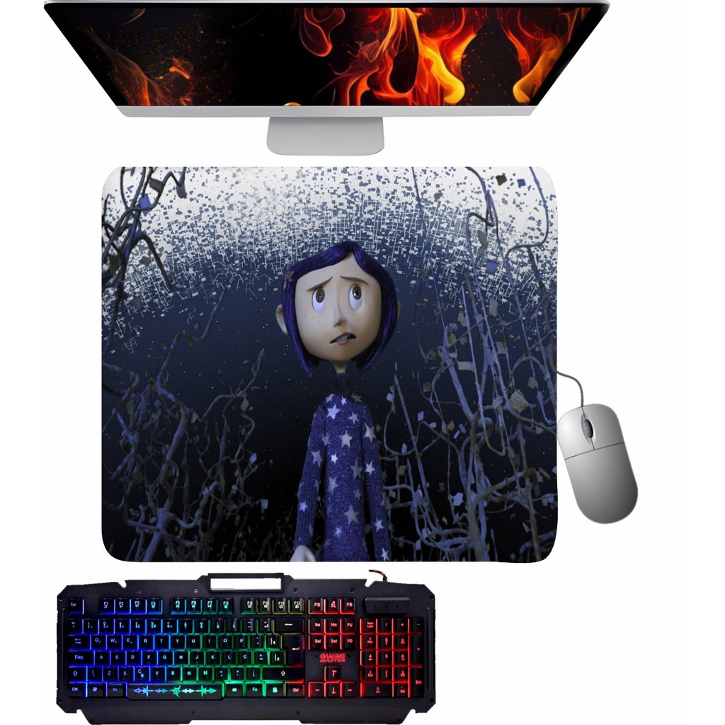 Mouse Pad Gamer - Coraline NA FLORESTA