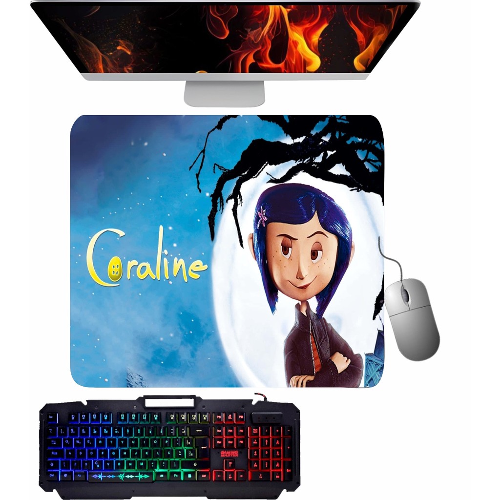 Mouse Pad gamer - CORALINE -