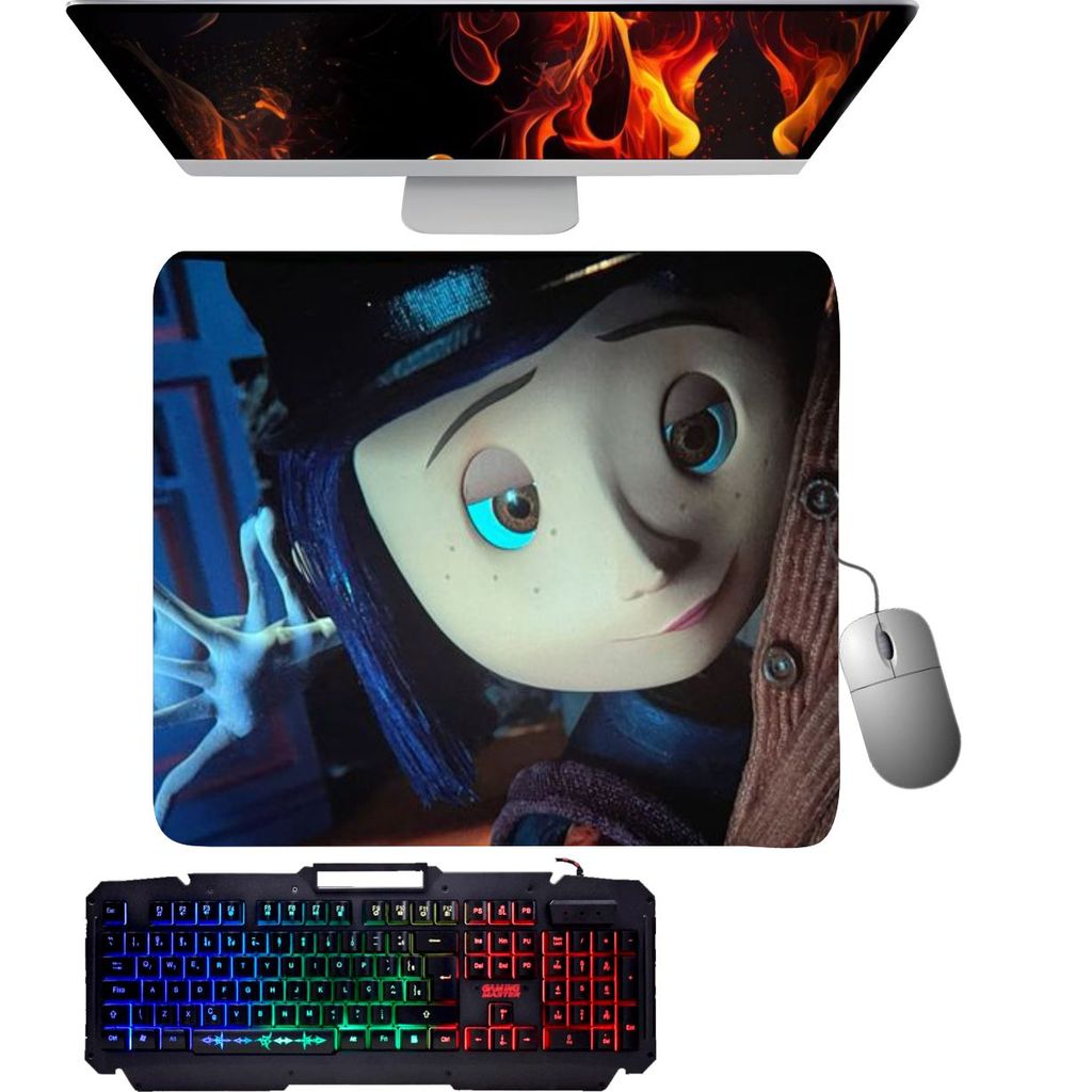 Mouse Pad Gamer - coraline 011