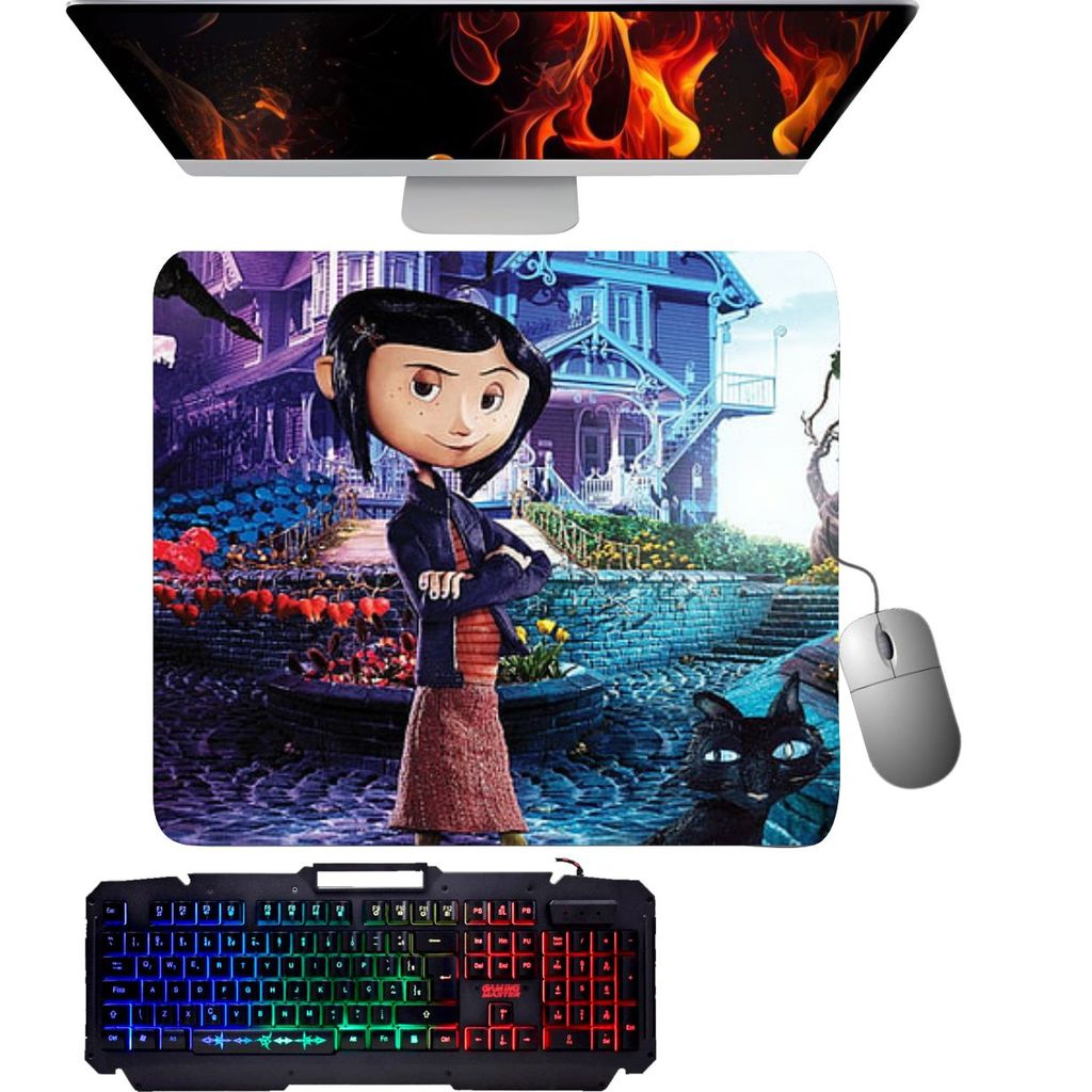 Mouse Pad gamer - Coraline 009