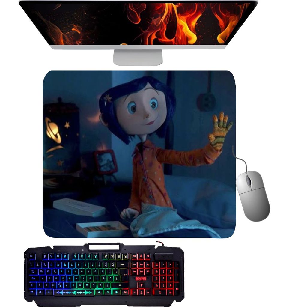 Mouse Pad gamer - Coraline 008
