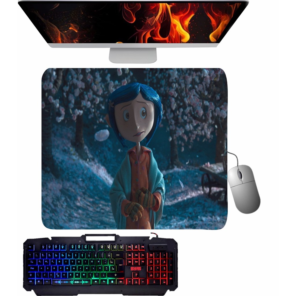 Mouse Pad Gamer - Coraline 007