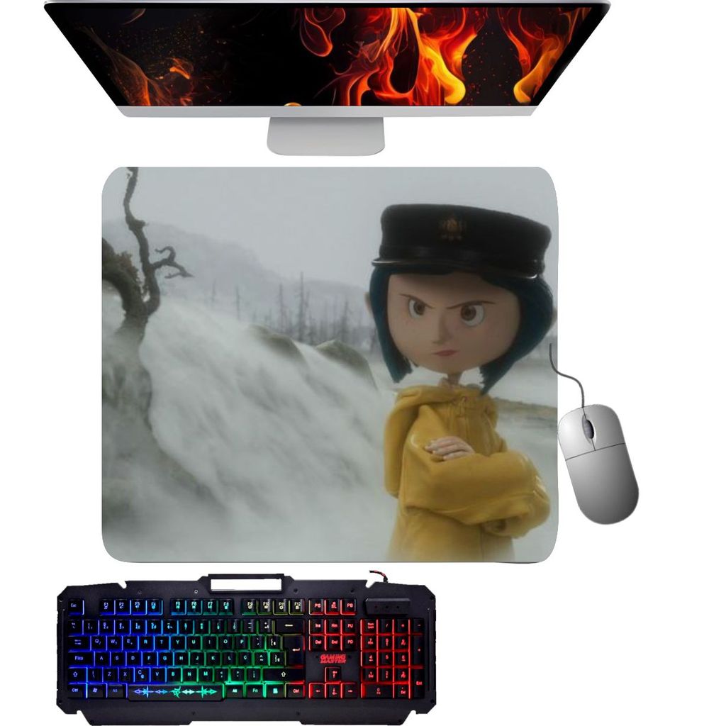 Mouse Pad gamer- Coraline 005