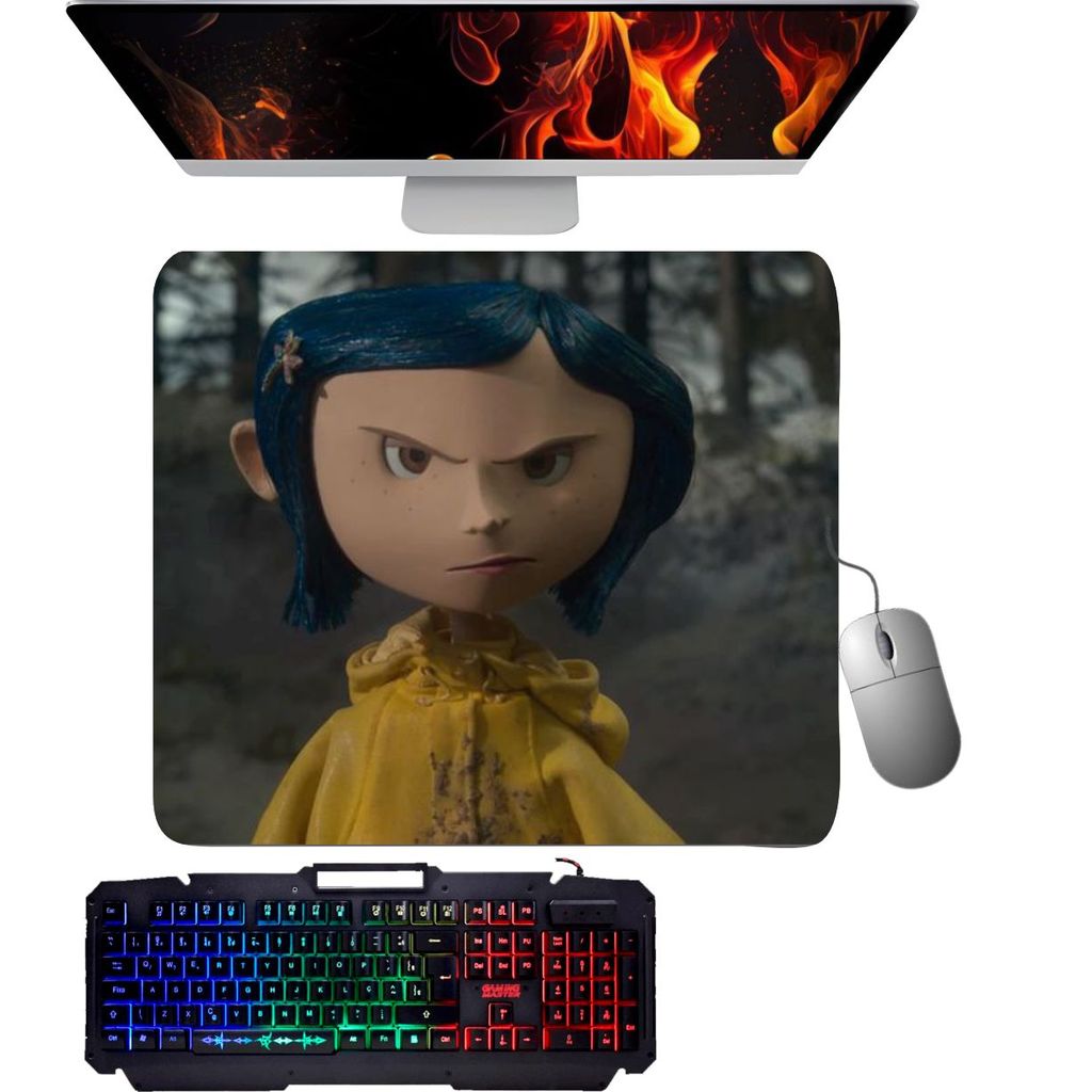 Mouse Pad gamer - coraline 004