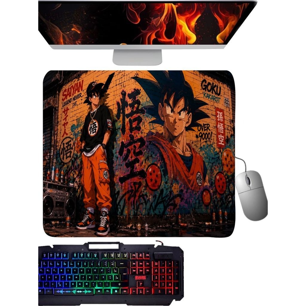 Mouse Pad gamer grande DBZ
