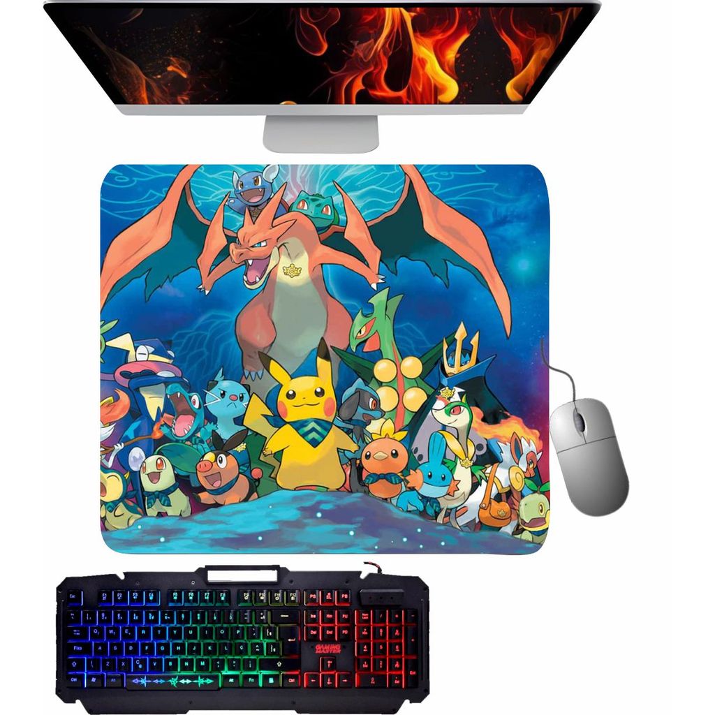Mouse Pad gamer - Pokémon
