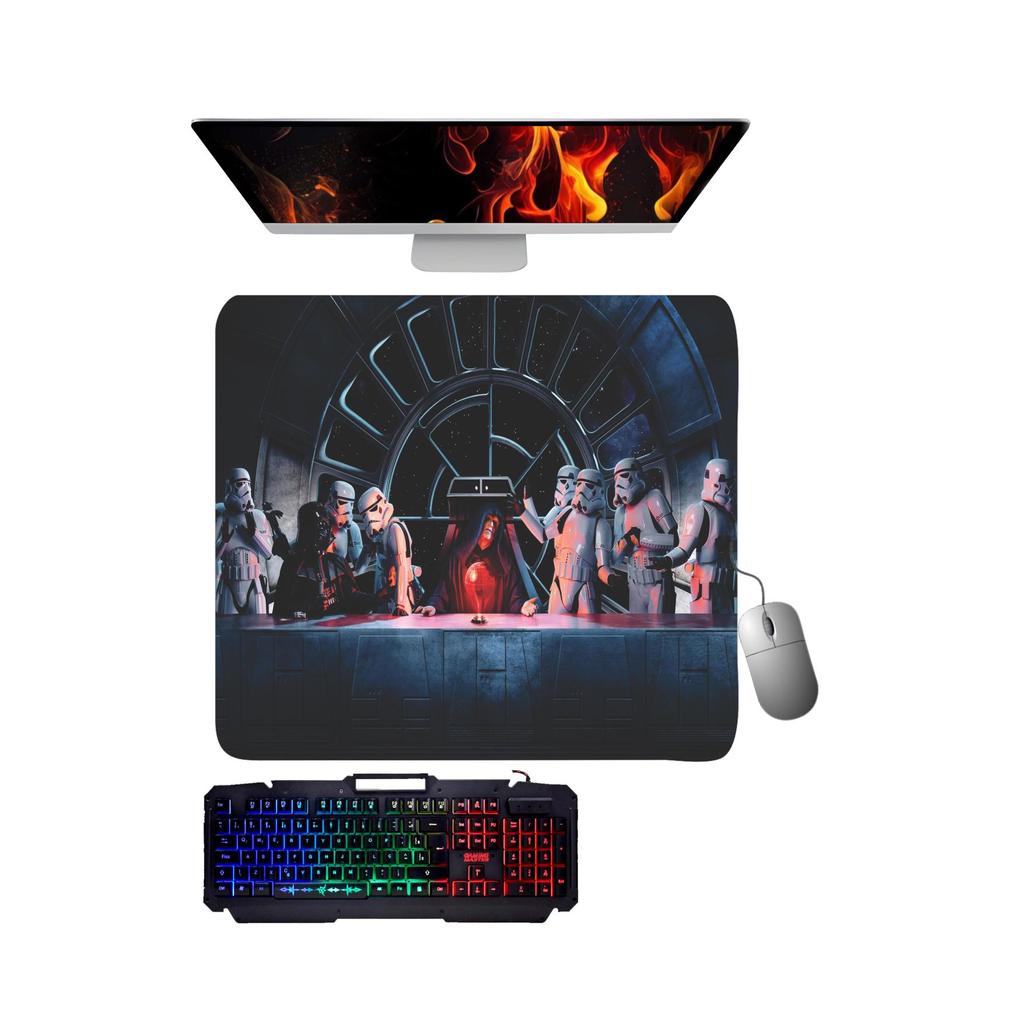 Mouse Pad gamer tema espacial Imperador Palpatine Última Ceia