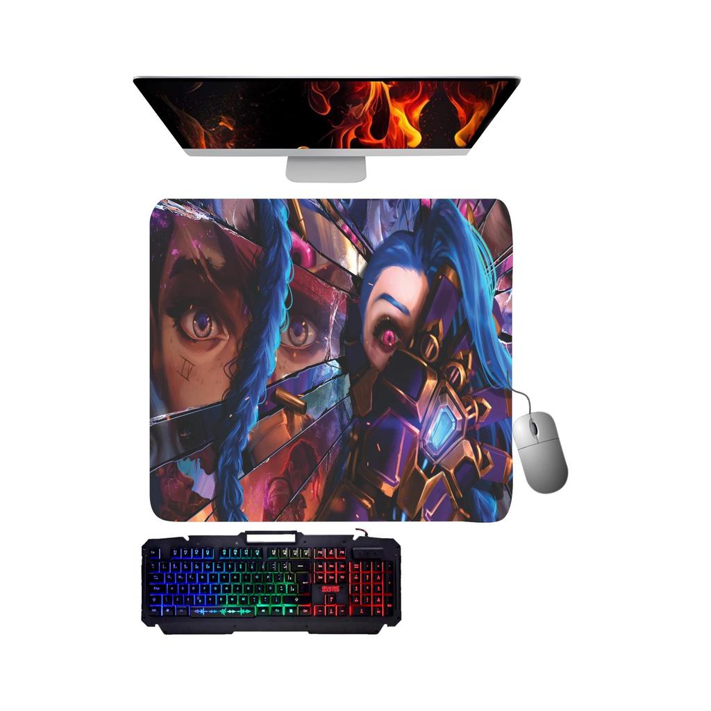 Mouse Pad gamer JINX E VI ARCANE