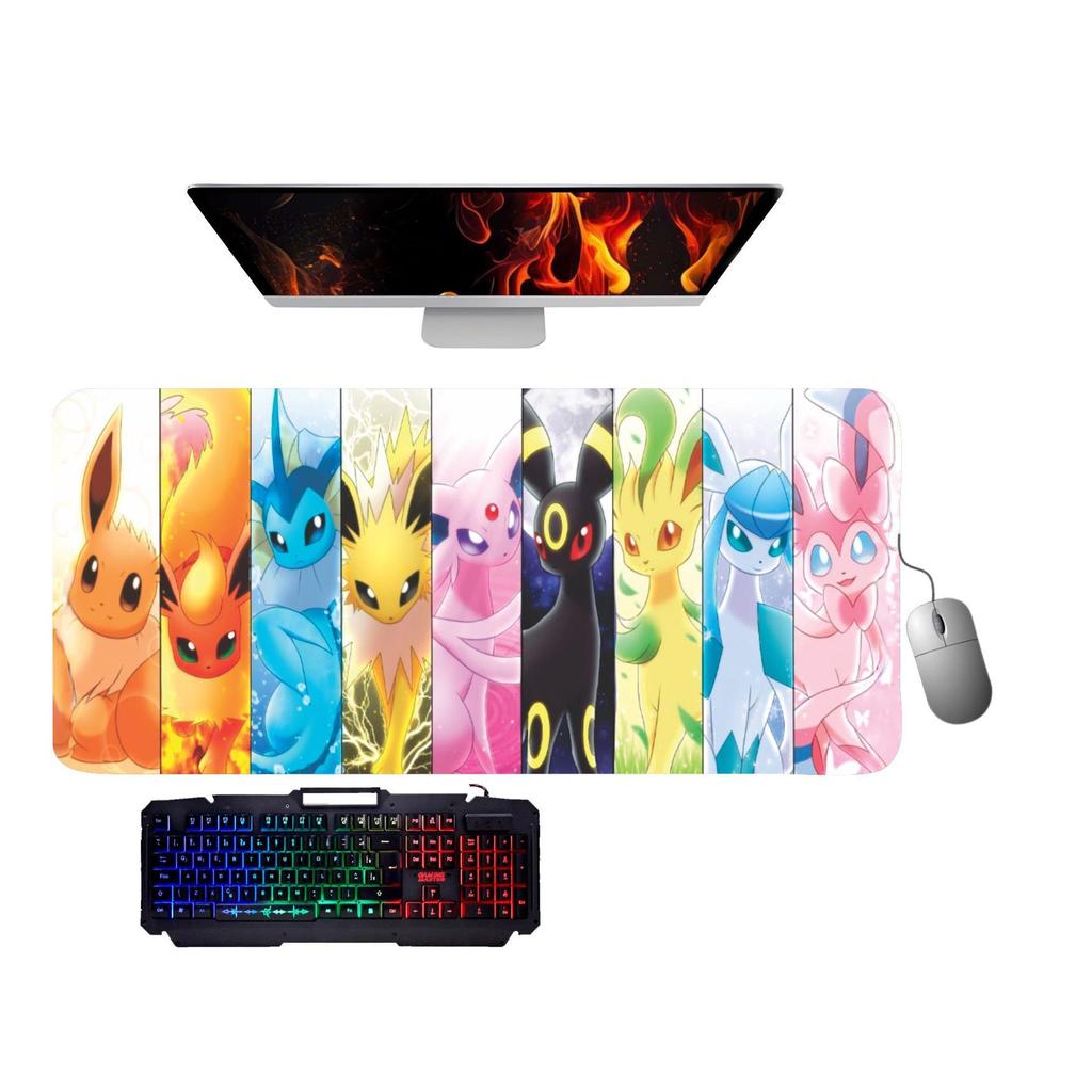 Mouse Pad gamer- pokémon- Evoluções do Eevee 02
