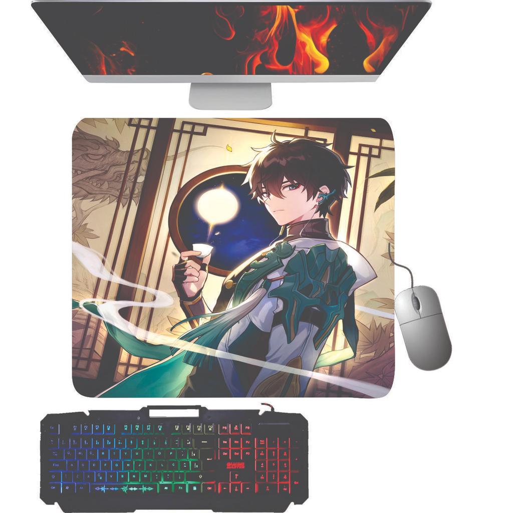 Mouse Pad gamer Dan Heng = Honkai Star Rail.