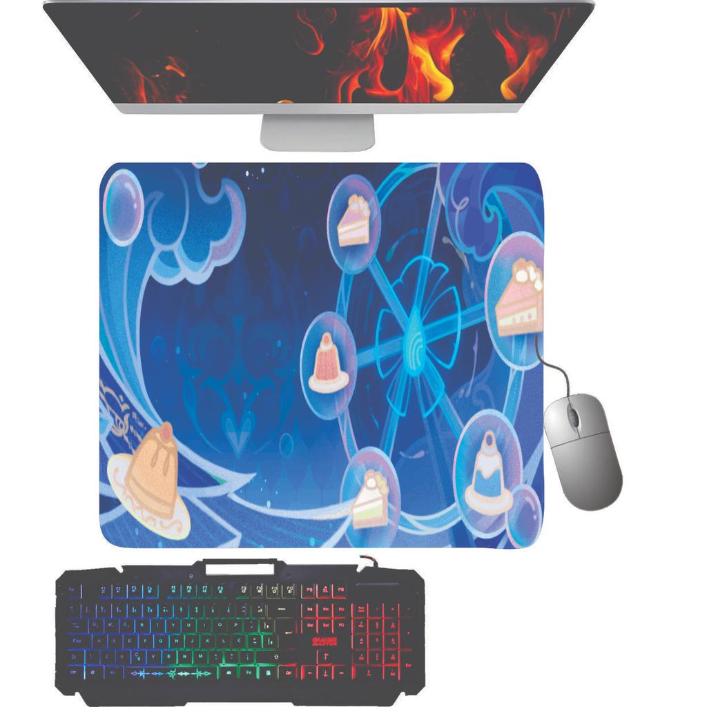 Mouse Pad Gamer - Name Card- Furina - Genshin Impact.