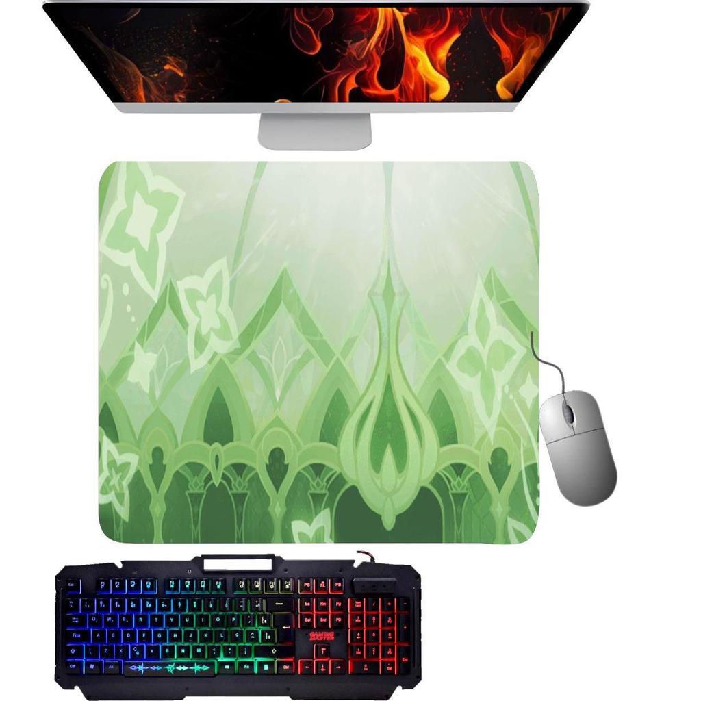 Mouse Pad gamer - Name Card - Nahida: Crescent - Genshin Impact.
