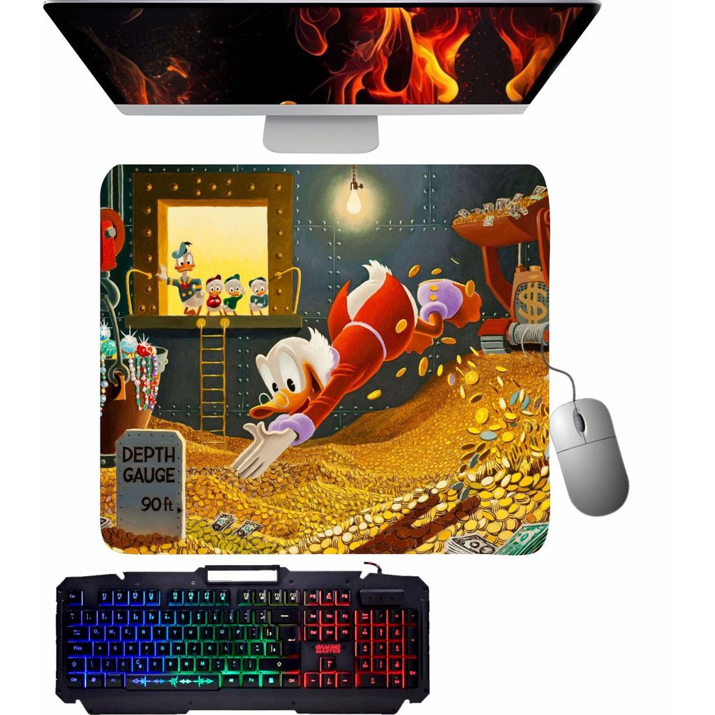 Mouse Pad gamer - Tio Patinhas