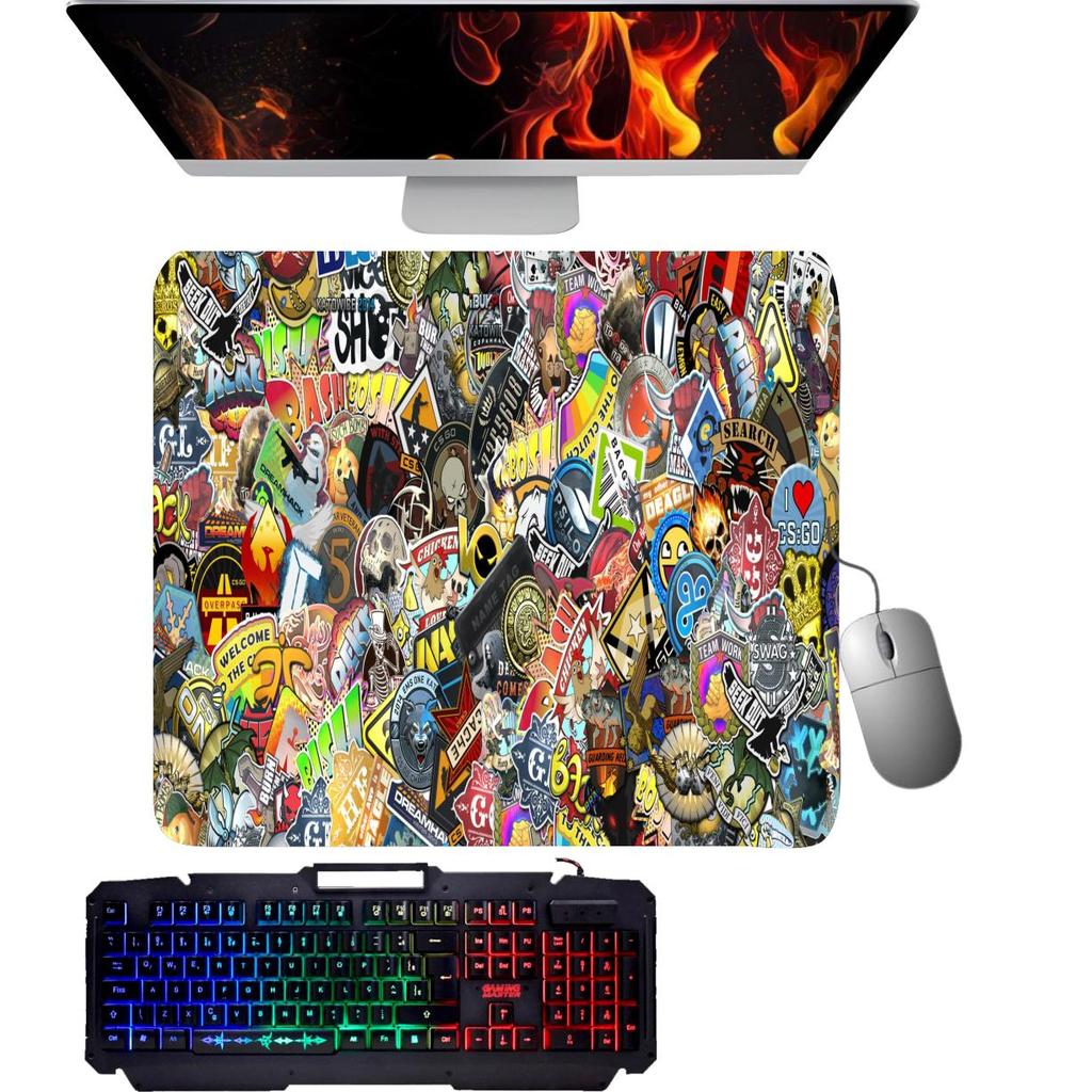 Mouse Pad - sticker bomb