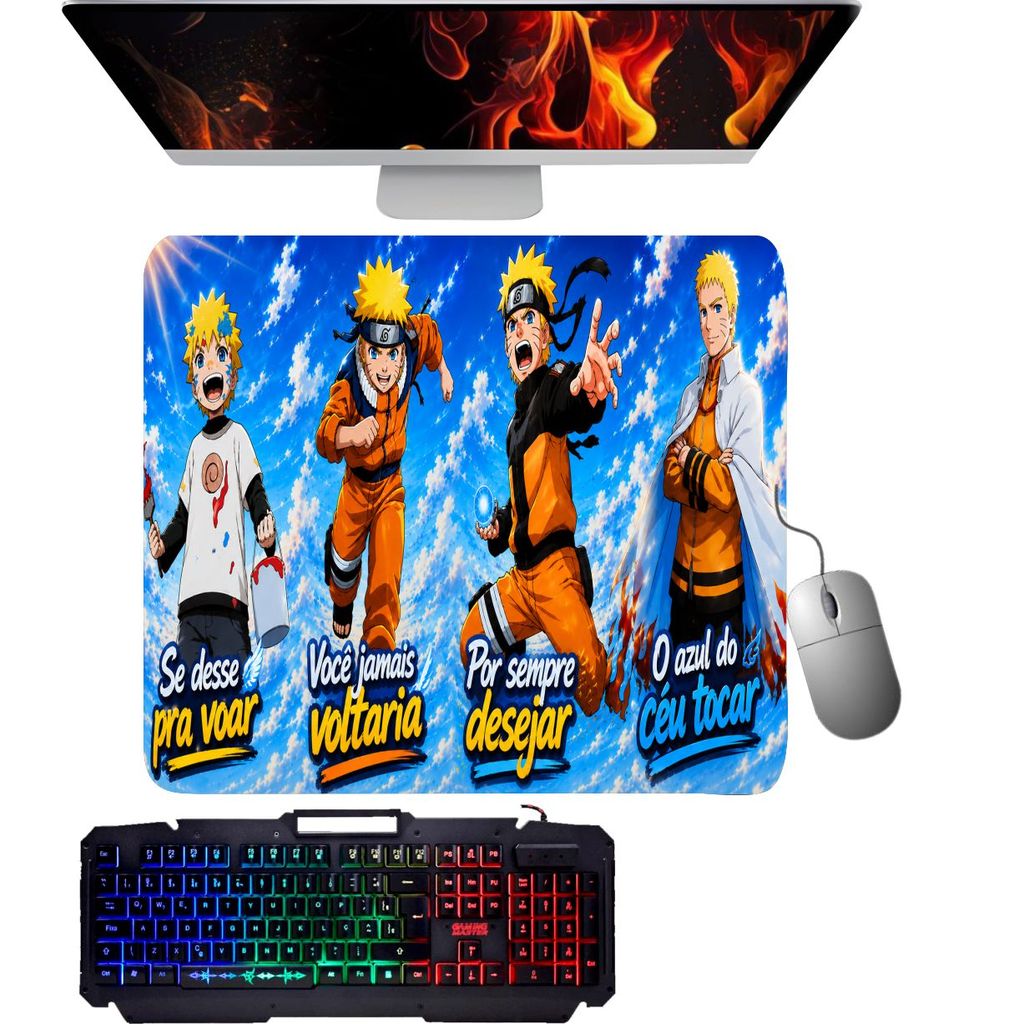 Mouse Pad Gamer - Naruto 001