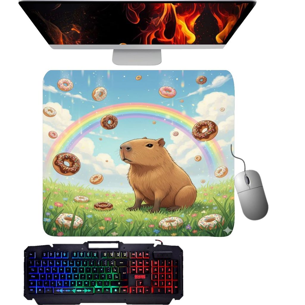 Mouse Pad Gamer Grande- Capybara Capers