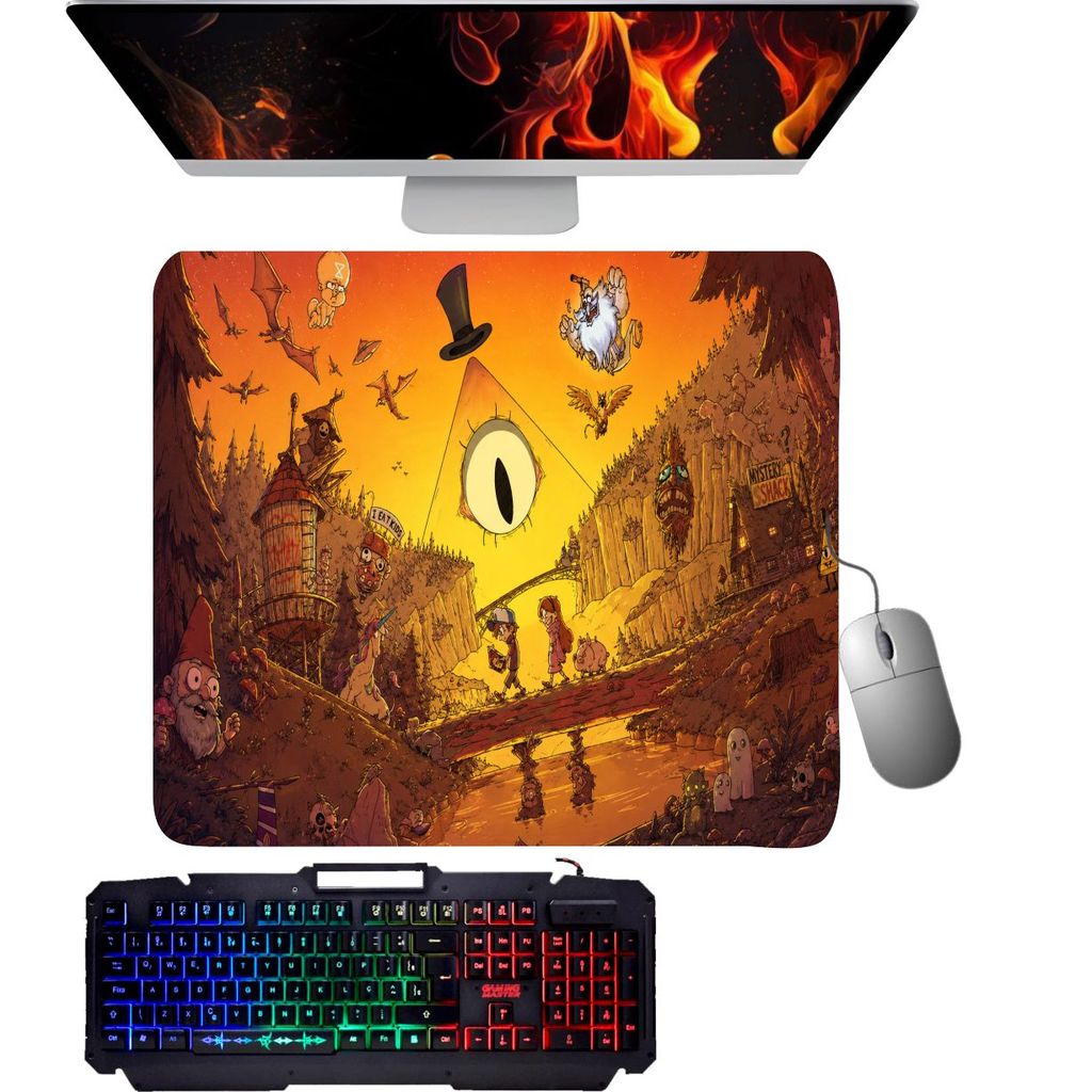Mouse Pad gamer grande - Gravity Falls