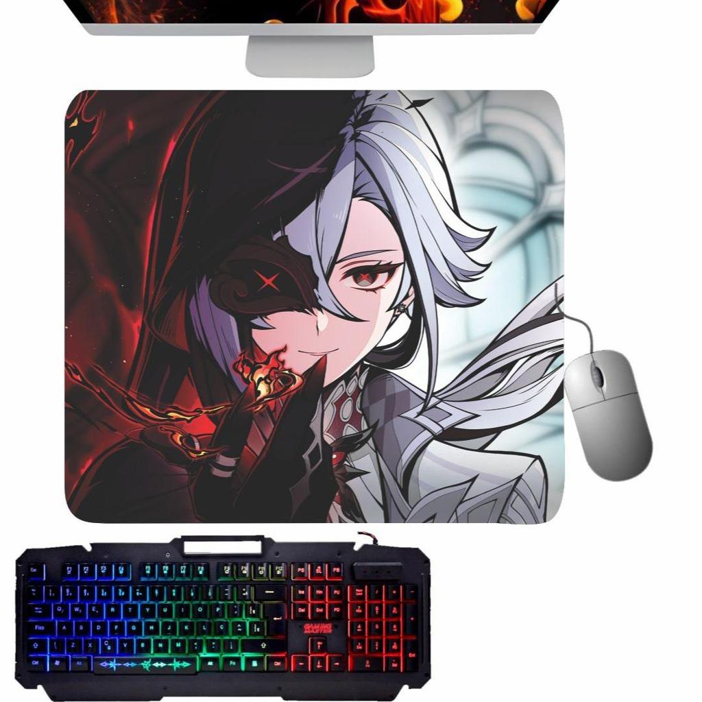 Mouse Pad Gamer Arlecchino - Genshin Impact