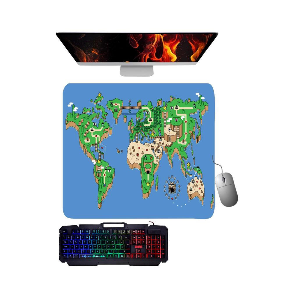 Mouse Pad gamer Mario World 01